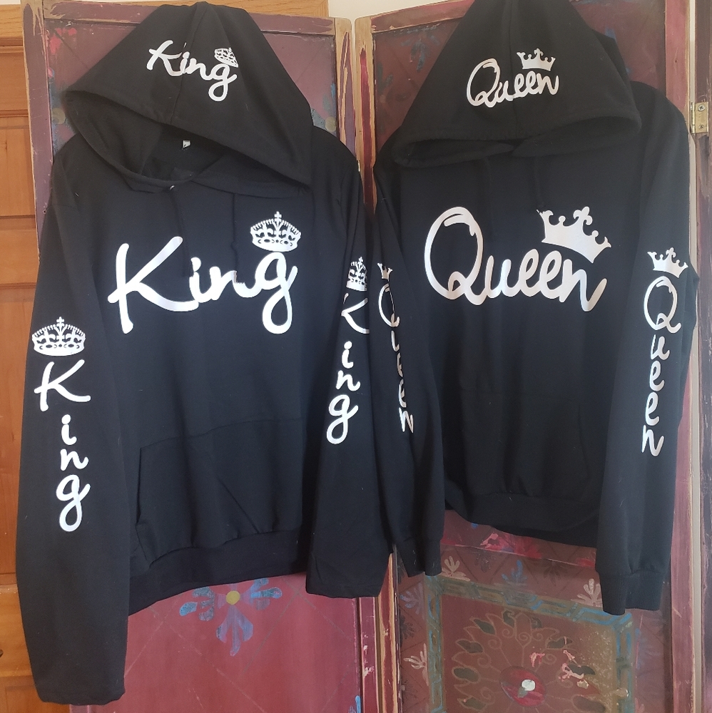 King and Queen hoodies